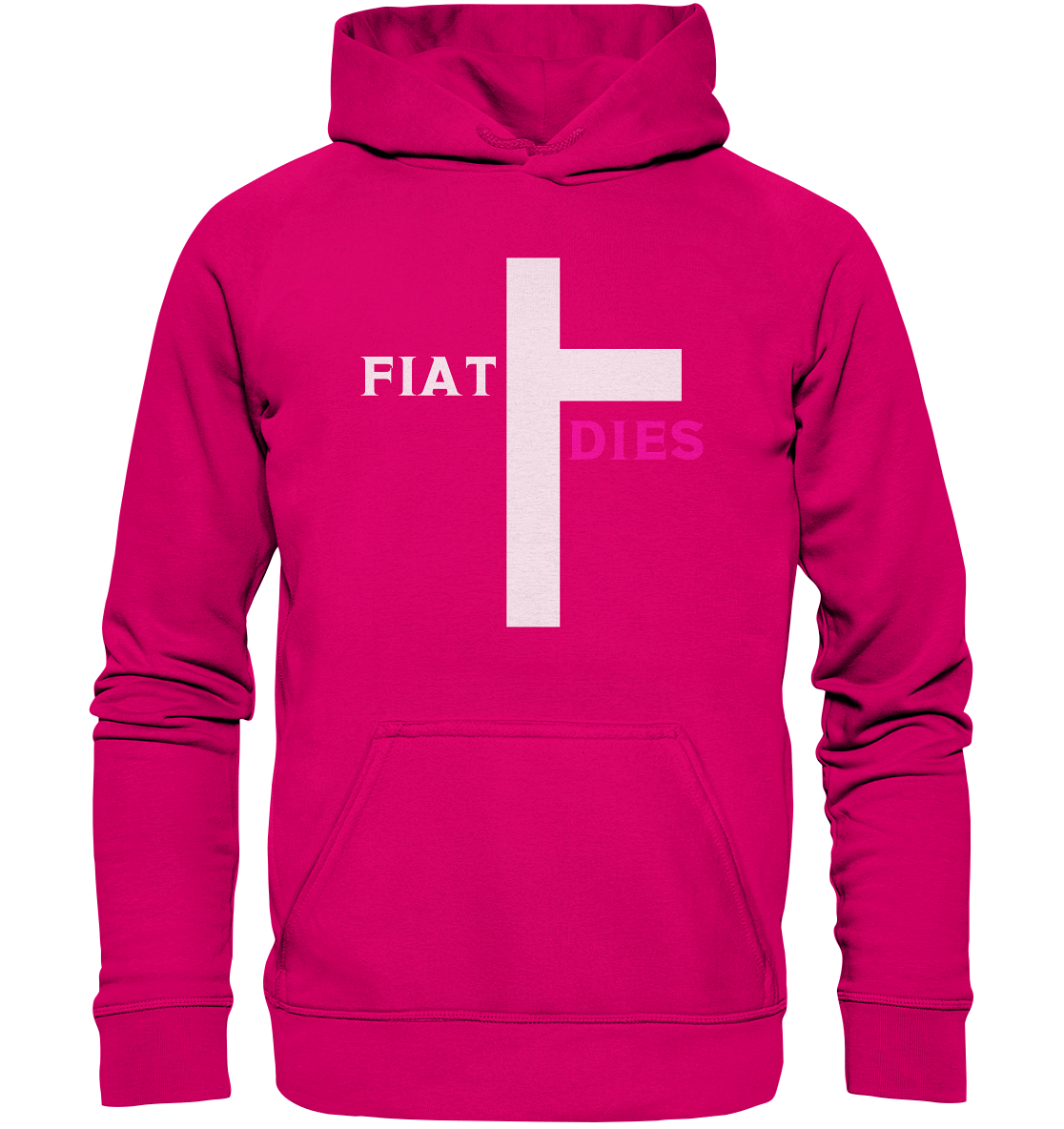 FIAT DIES (weiss / pink) - Ladies Collection  - Basic Unisex Hoodie