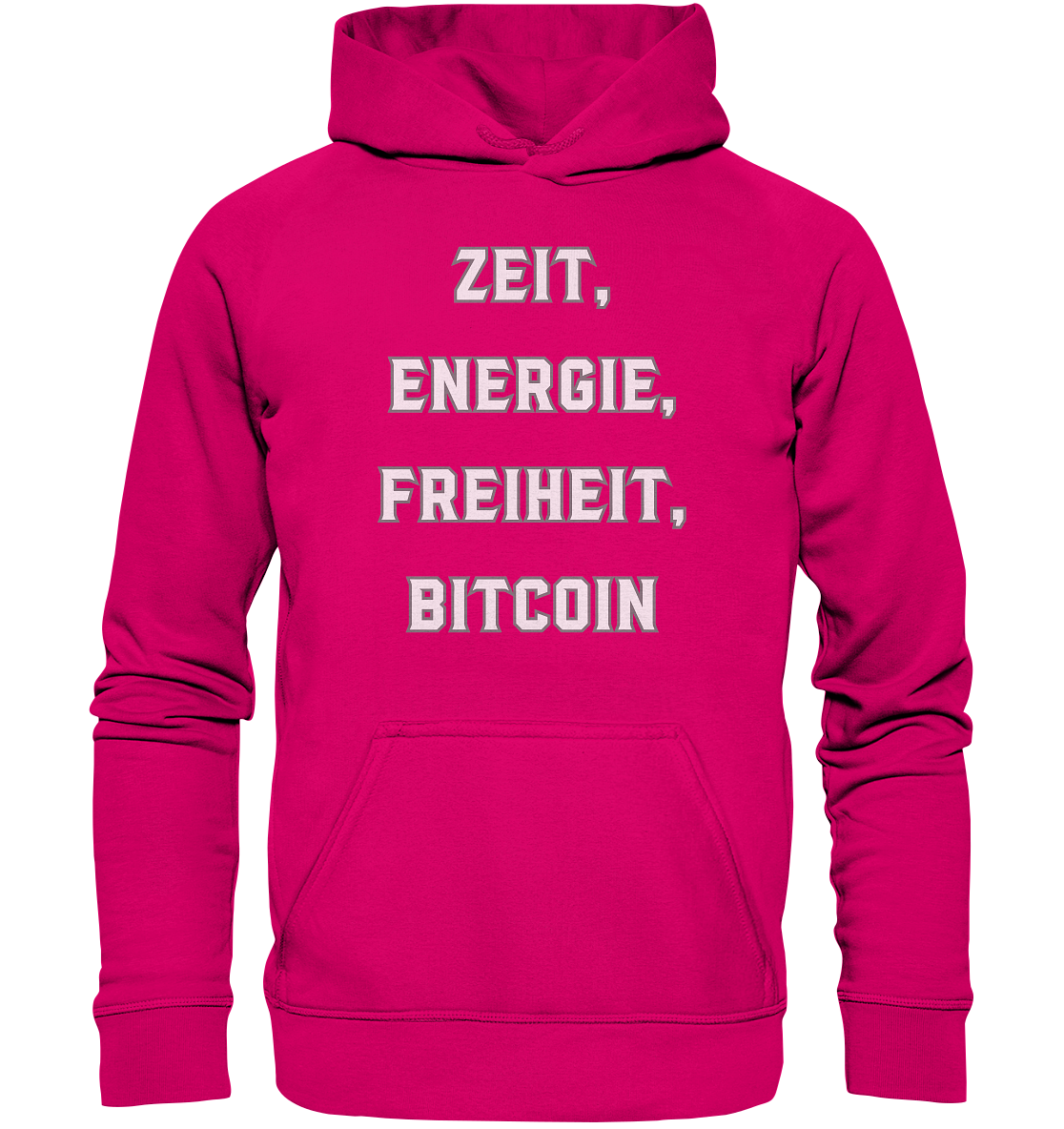 ZEIT, ENERGIE, FREIHEIT, BITCOIN - Basic Unisex Hoodie