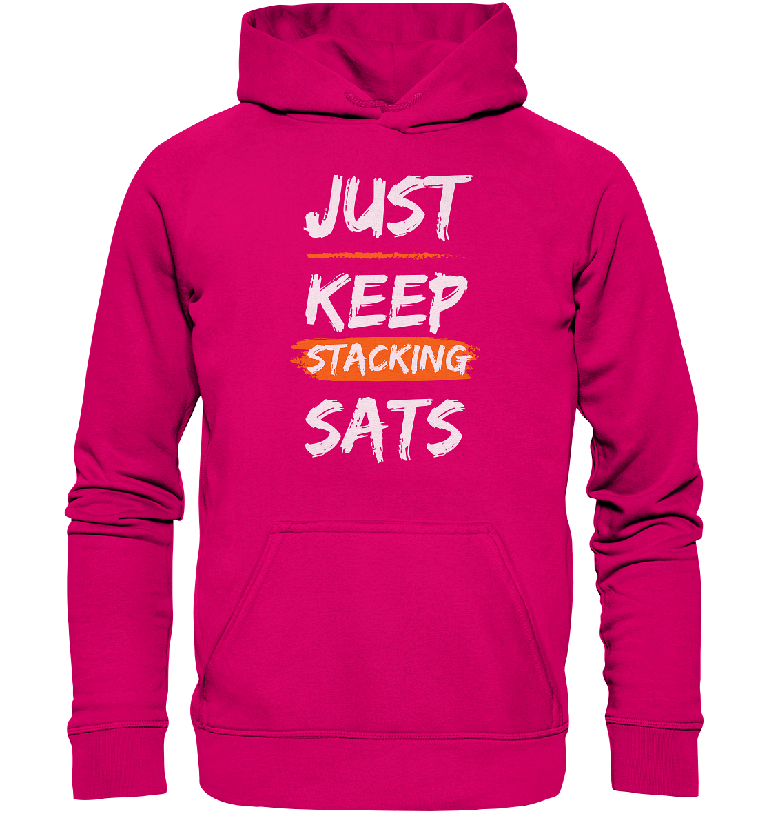 JUST KEEP STACKING SATS - LADIES COLLECTION 21% automat. Rabatt bis zum Halving 2024   - Basic Unisex Hoodie