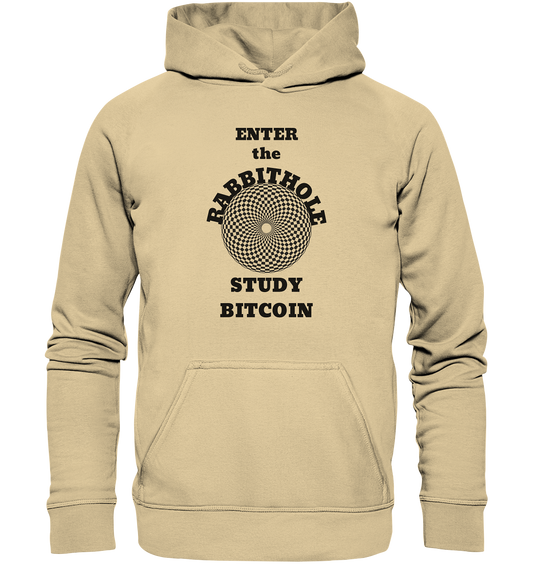 ENTER the RABBITHOLE - STUDY BITCOIN # Ladies Collection 21% Rabatt bis zum Halving 2024  - Basic Unisex Hoodie