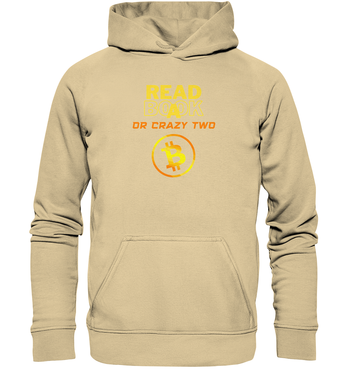 READ A BOOK or CRAZY TWO - (Schrift "crazy" in orange) - Basic Unisex Hoodie