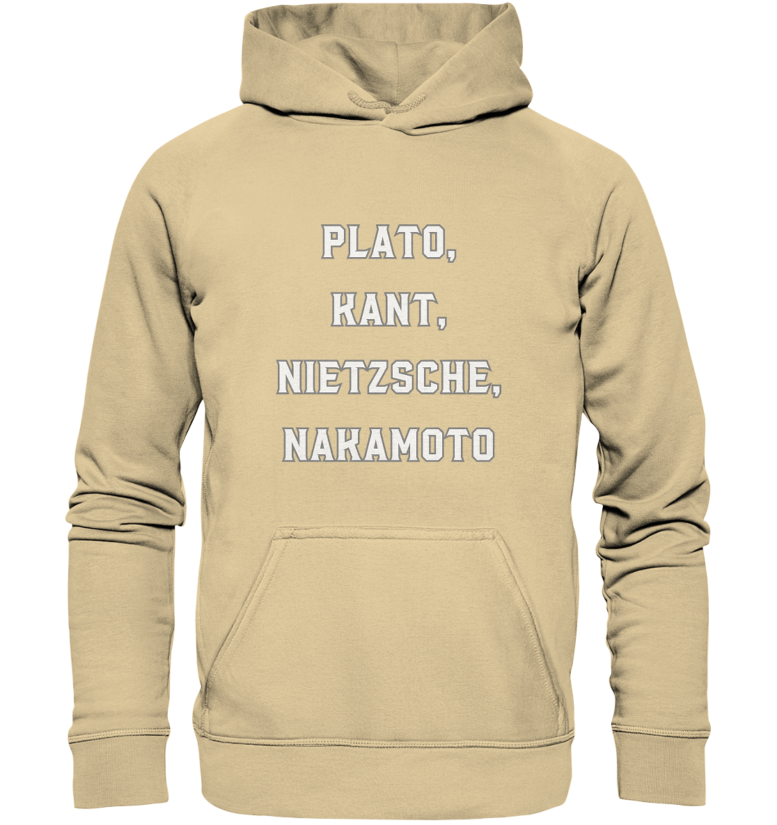 PLATO, KANT, NIETZSCHE, NAKANOTO - Basic Unisex Hoodie