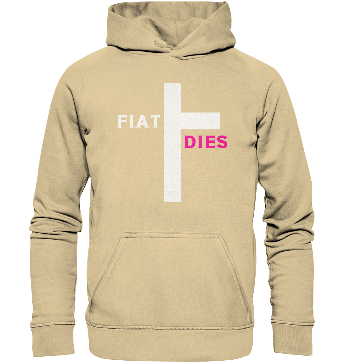 FIAT DIES (weiss / pink) - Ladies Collection  - Basic Unisex Hoodie