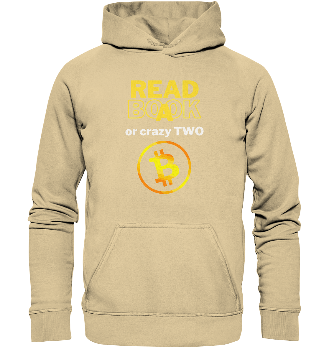 READ A BOOK or CRAZY TWO - Variante "Book" im Hintergrund - Basic Unisex Hoodie