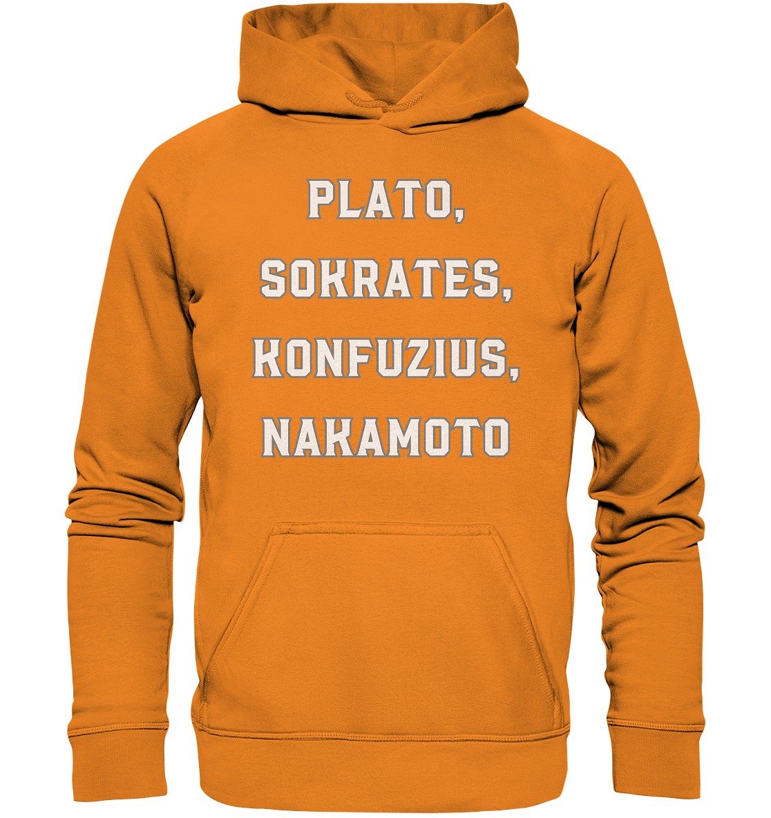 PLATO, SOKRATES, KONFUZIUS, NAKAMOTO - Ladies Collection - Basic Unisex Hoodie