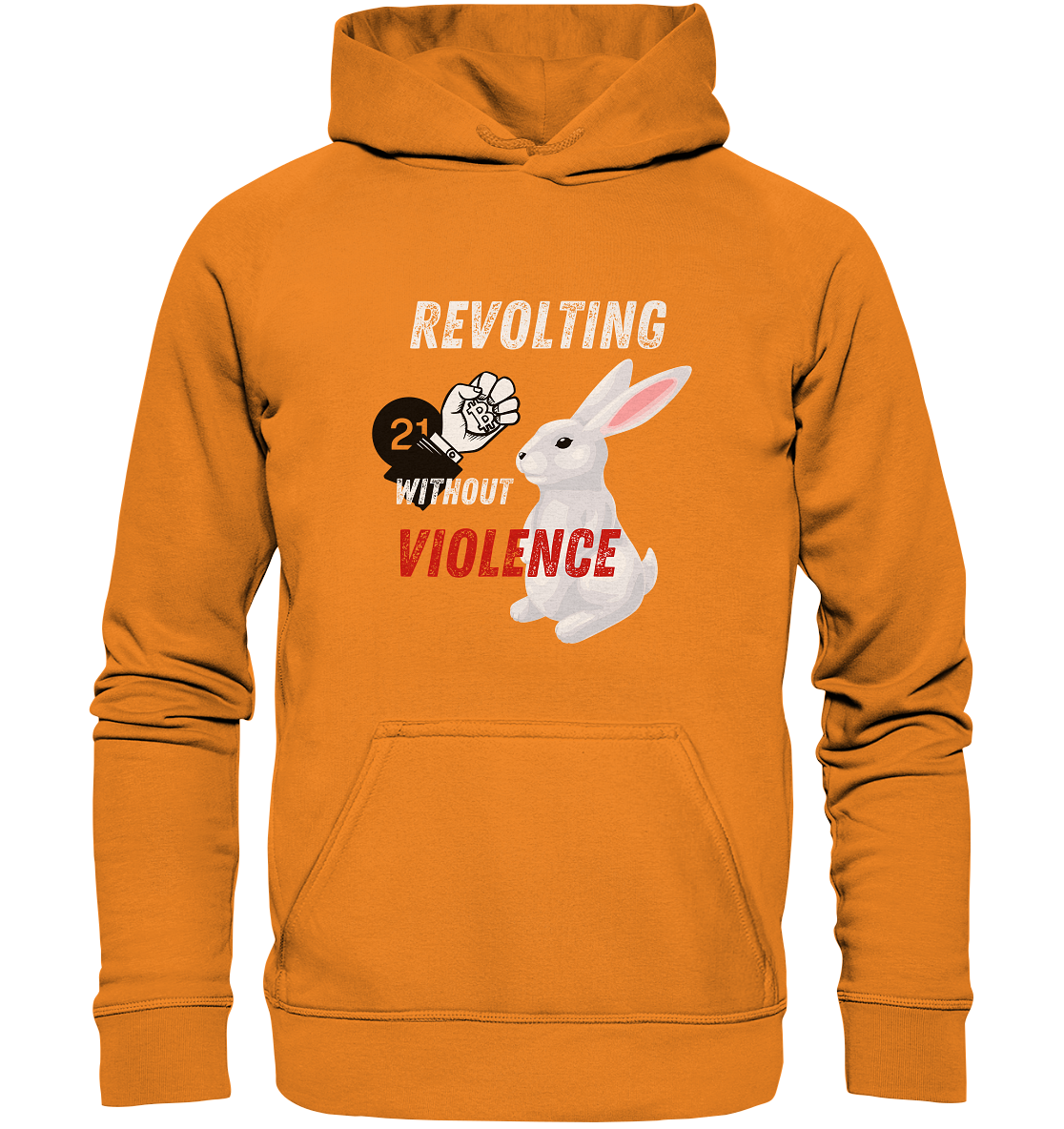 REVOLTING WITHOUT VIOLENCE - LADIES COLLECTION 21% automat. Rabatt bis zum Halving 2024  - Basic Unisex Hoodie