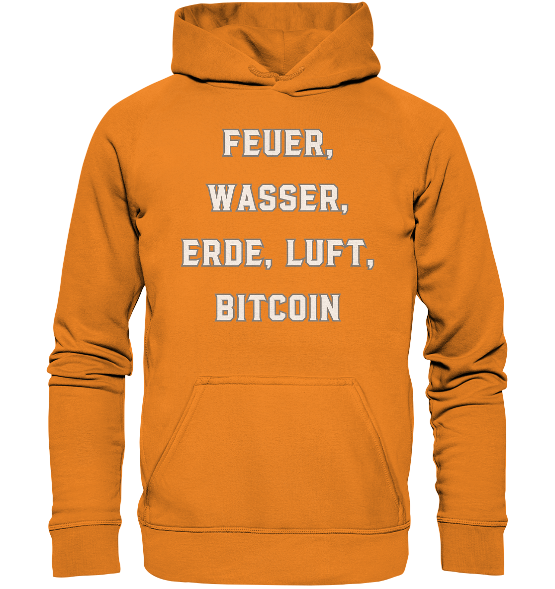 FEUER, WASSER, ERDE, LUFT, BITCOIN- Ladies Collection  - Basic Unisex Hoodie