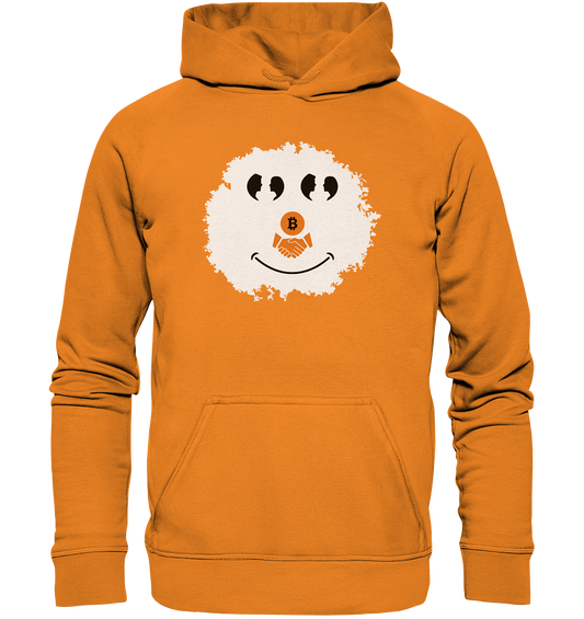 Smiley Augen Gespräch Bitcoin handshake - (Ladies Collection 21% Rabatt bis zum Halving 2024) - Basic Unisex Hoodie