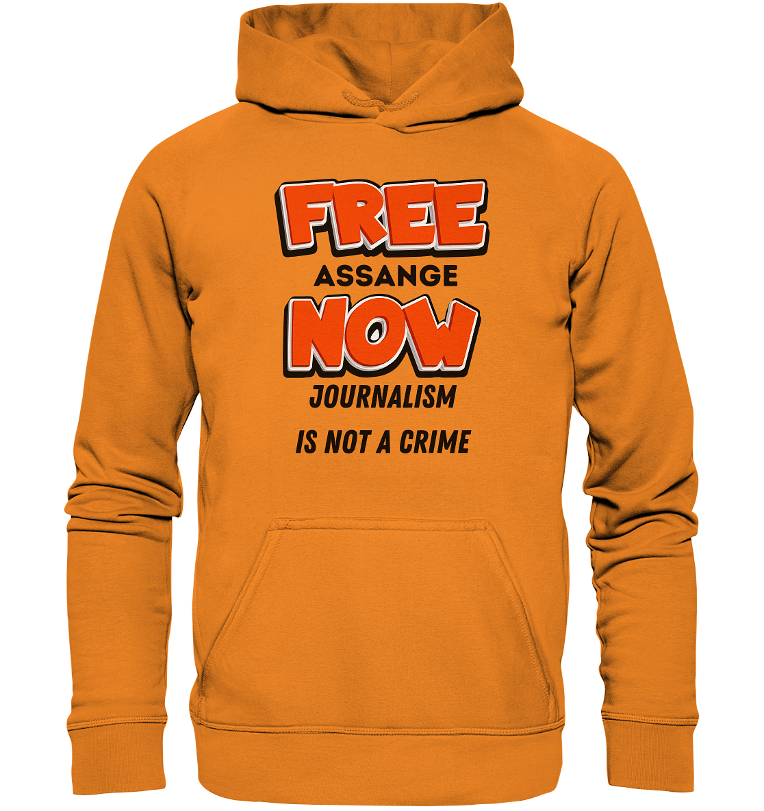 FREE ASSANGE NOW - JOURNALISM IS NOT A CRIME - Basic Unisex Hoodie