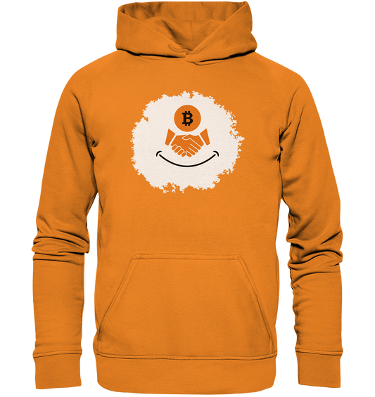 Smiley Bitcoin handshake - (Ladies Collection 21% Rabatt bis zum Halving 2024) - Basic Unisex Hoodie