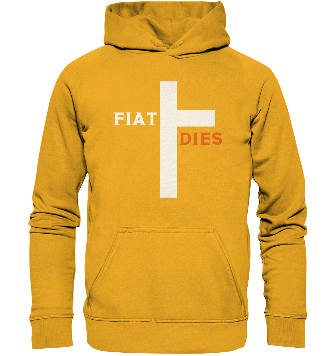 FIAT DIES (weiss / orange) - Ladies Collection - Basic Unisex Hoodie