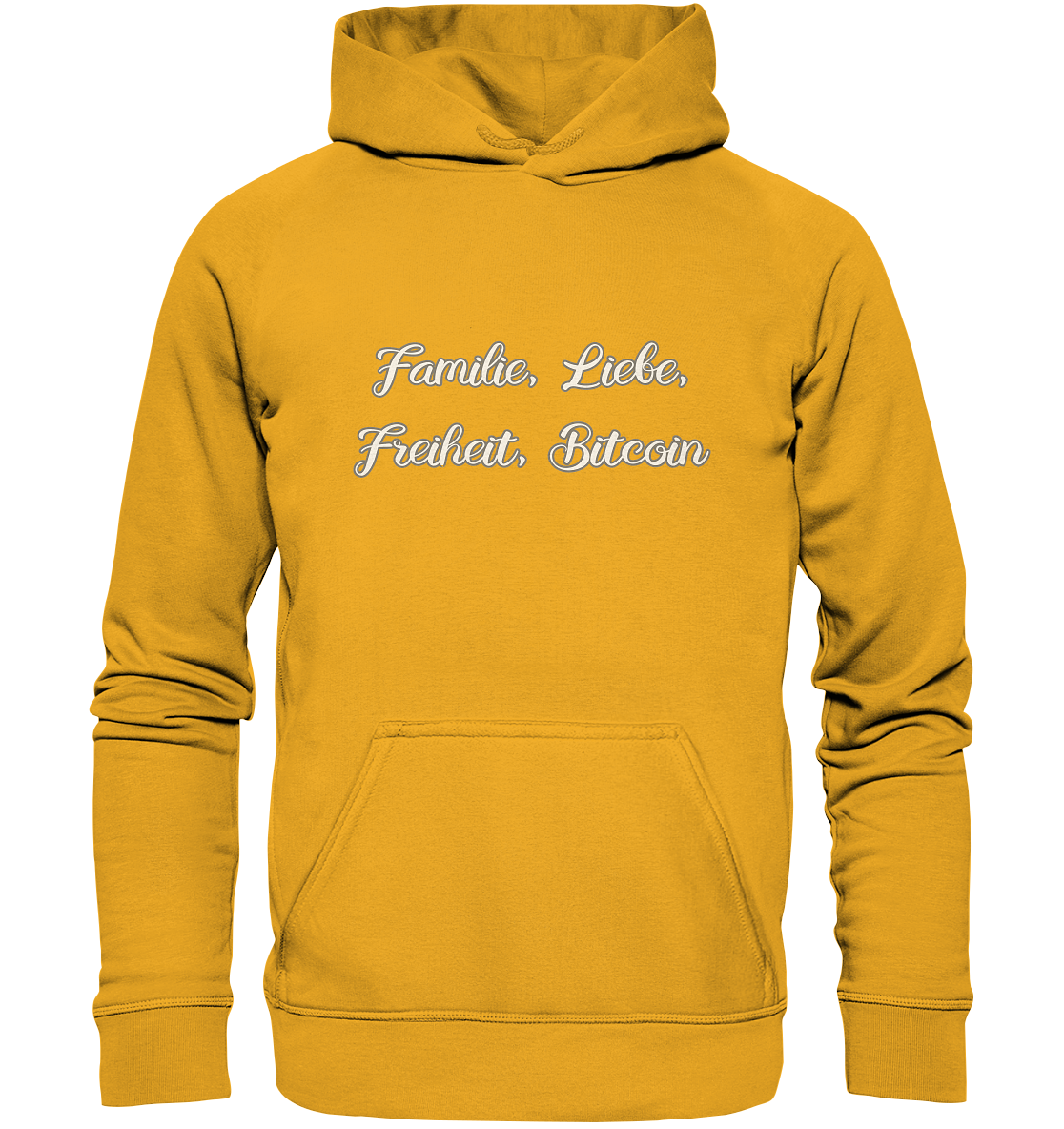 Familie, Liebe, Freiheit, Bitcoin - Basic Unisex Hoodie