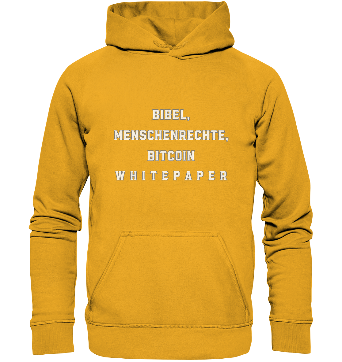 BIBEL, MENSCHENRECHTE, BITCOIN W H I T E P A P E R  - Basic Unisex Hoodie