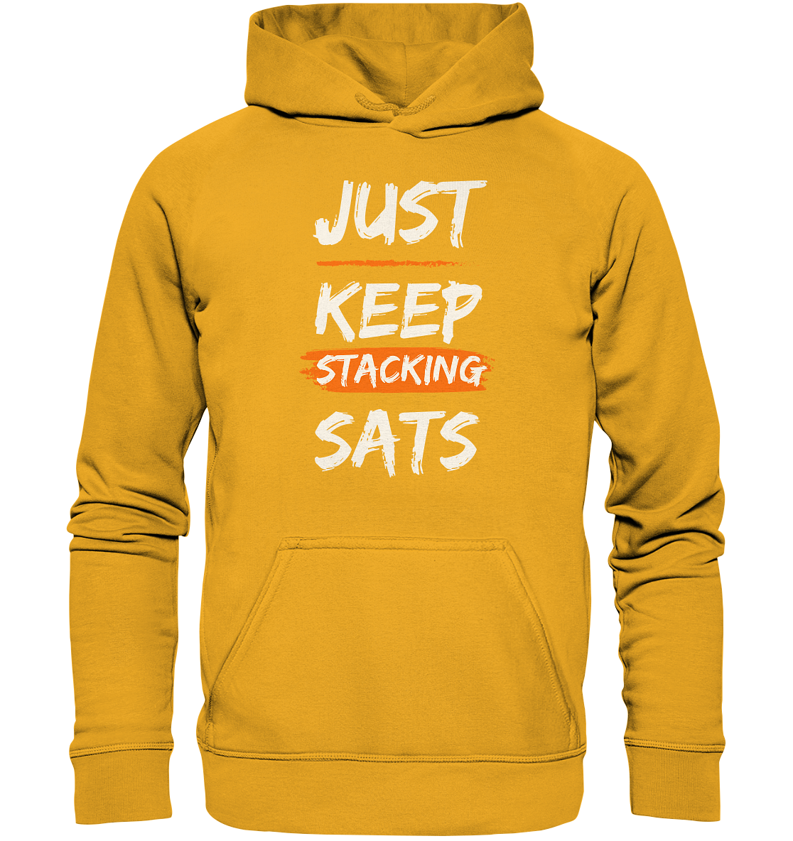 JUST KEEP STACKING SATS - LADIES COLLECTION 21% automat. Rabatt bis zum Halving 2024   - Basic Unisex Hoodie