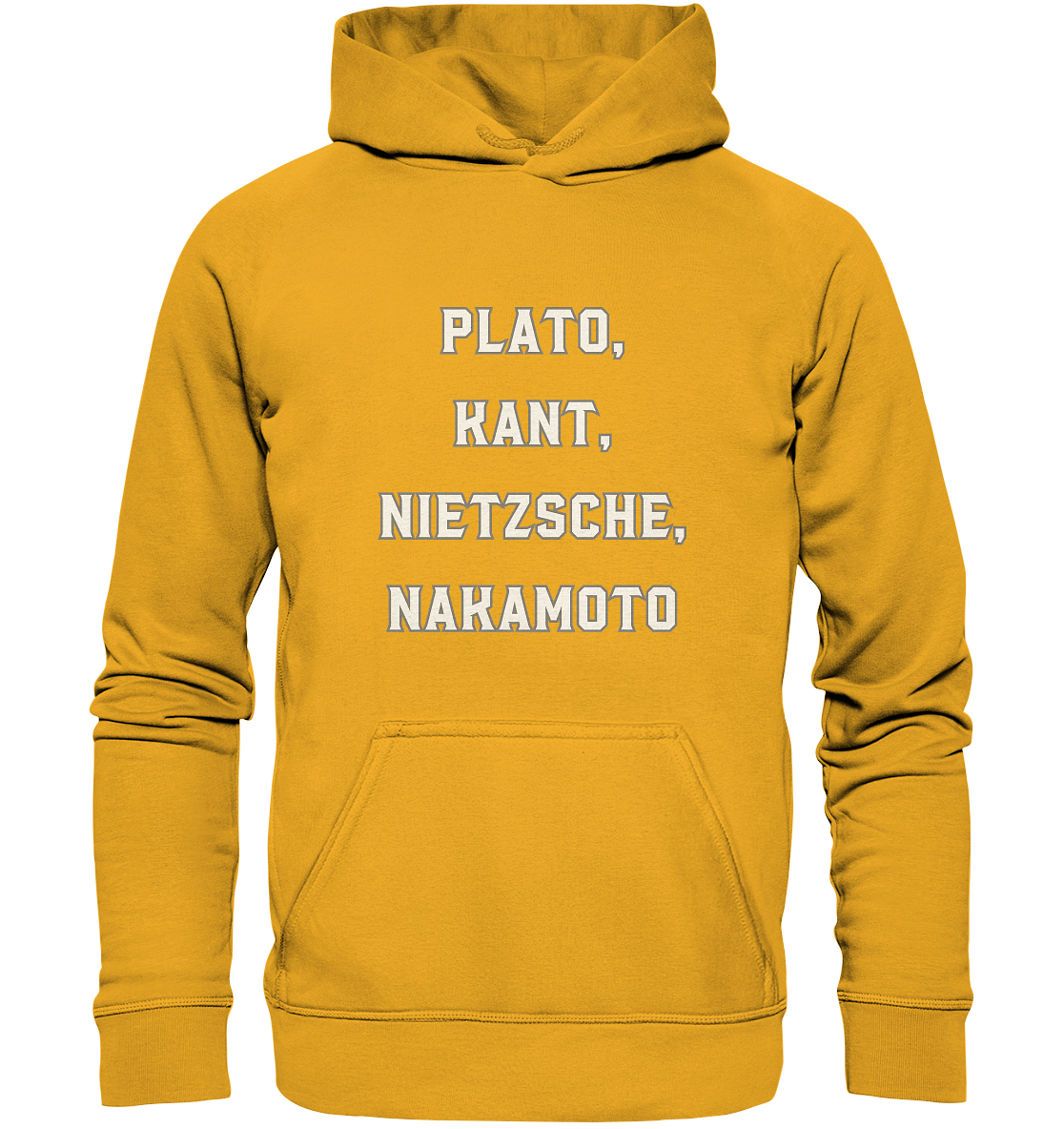 PLATO, KANT, NIETZSCHE, NAKANOTO - Basic Unisex Hoodie