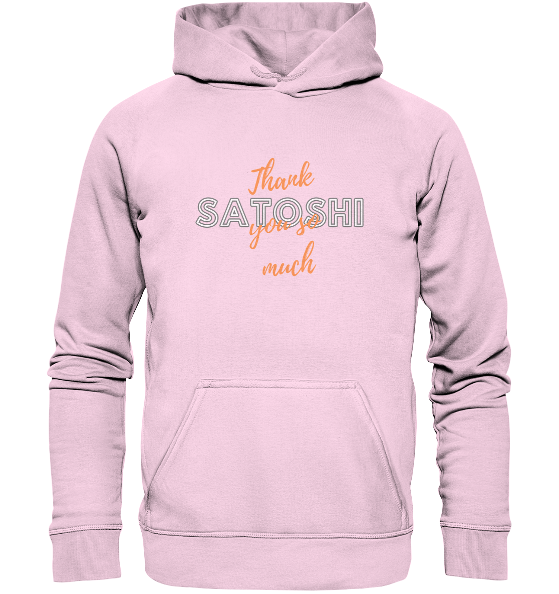 THANK YOU SO MUCH SATOSHI (Version Chaos) - LADIES COLLECTION 21% automat. Rabatt bis zum Halving 2024   - Basic Unisex Hoodie