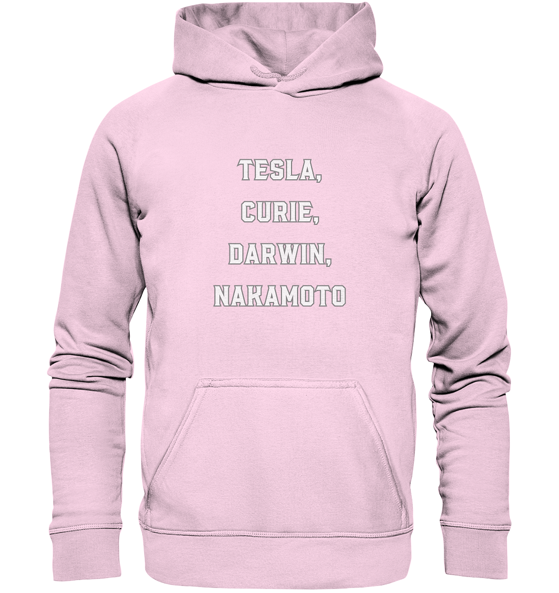 TESLA, CURIE, DARWIN, NAKAMOTO  - Basic Unisex Hoodie