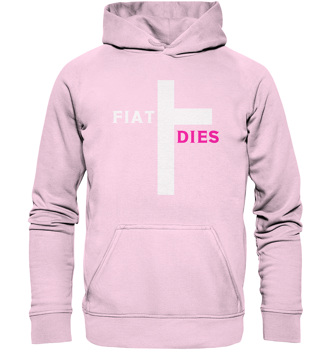 FIAT DIES (weiss / pink) - Ladies Collection  - Basic Unisex Hoodie