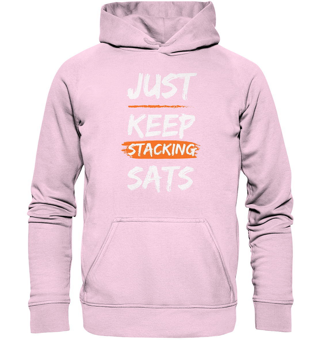 JUST KEEP STACKING SATS - LADIES COLLECTION 21% automat. Rabatt bis zum Halving 2024   - Basic Unisex Hoodie