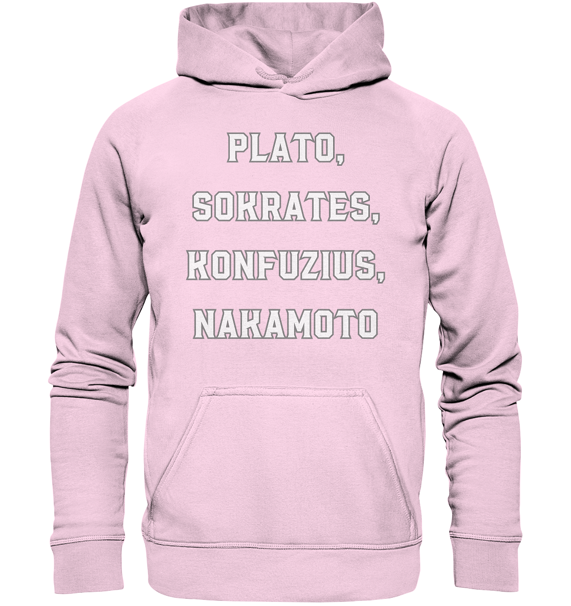 PLATO, SOKRATES, KONFUZIUS, NAKAMOTO - Ladies Collection - Basic Unisex Hoodie