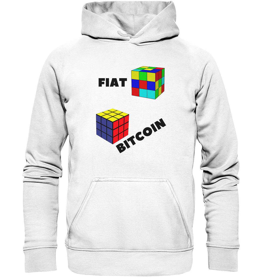 FIAT Cube Bitcoin Cube (Ladies Collection 21% Rabatt bis zum Halving 2024)   - Basic Unisex Hoodie