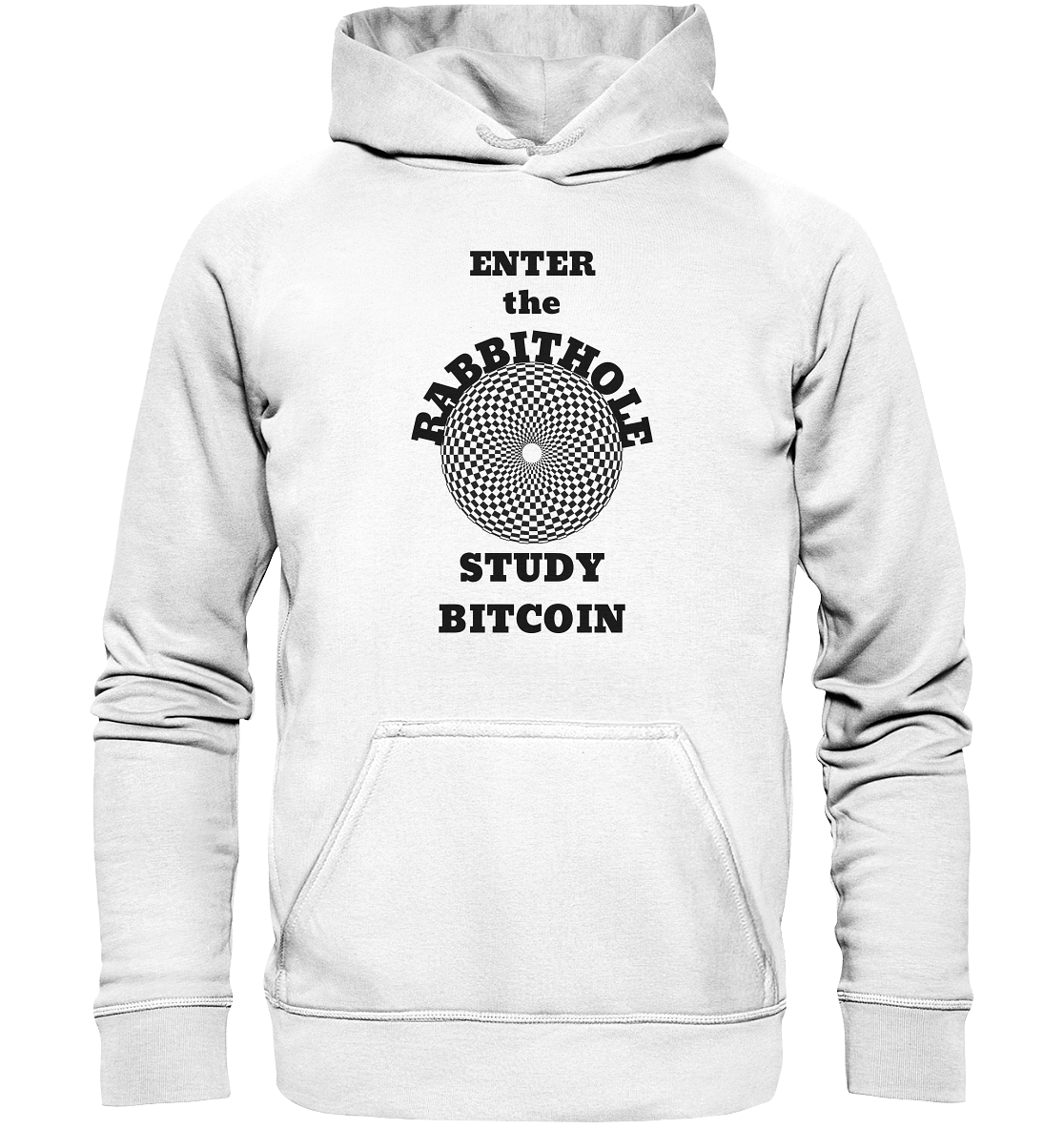 ENTER the RABBITHOLE - STUDY BITCOIN - Basic Unisex Hoodie