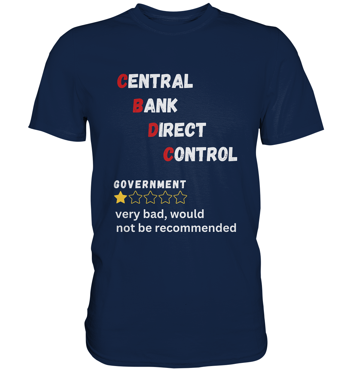 CENTRAL BANK DIRECT CONTROL - GOVERNMENT...not be recommended - STUDY BITCOIN  - Classic Shirt