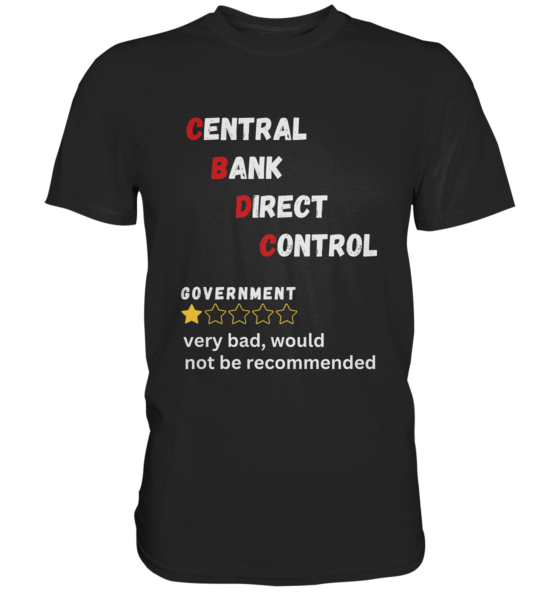 CENTRAL BANK DIRECT CONTROL - GOVERNMENT...not be recommended - STUDY BITCOIN  - Classic Shirt