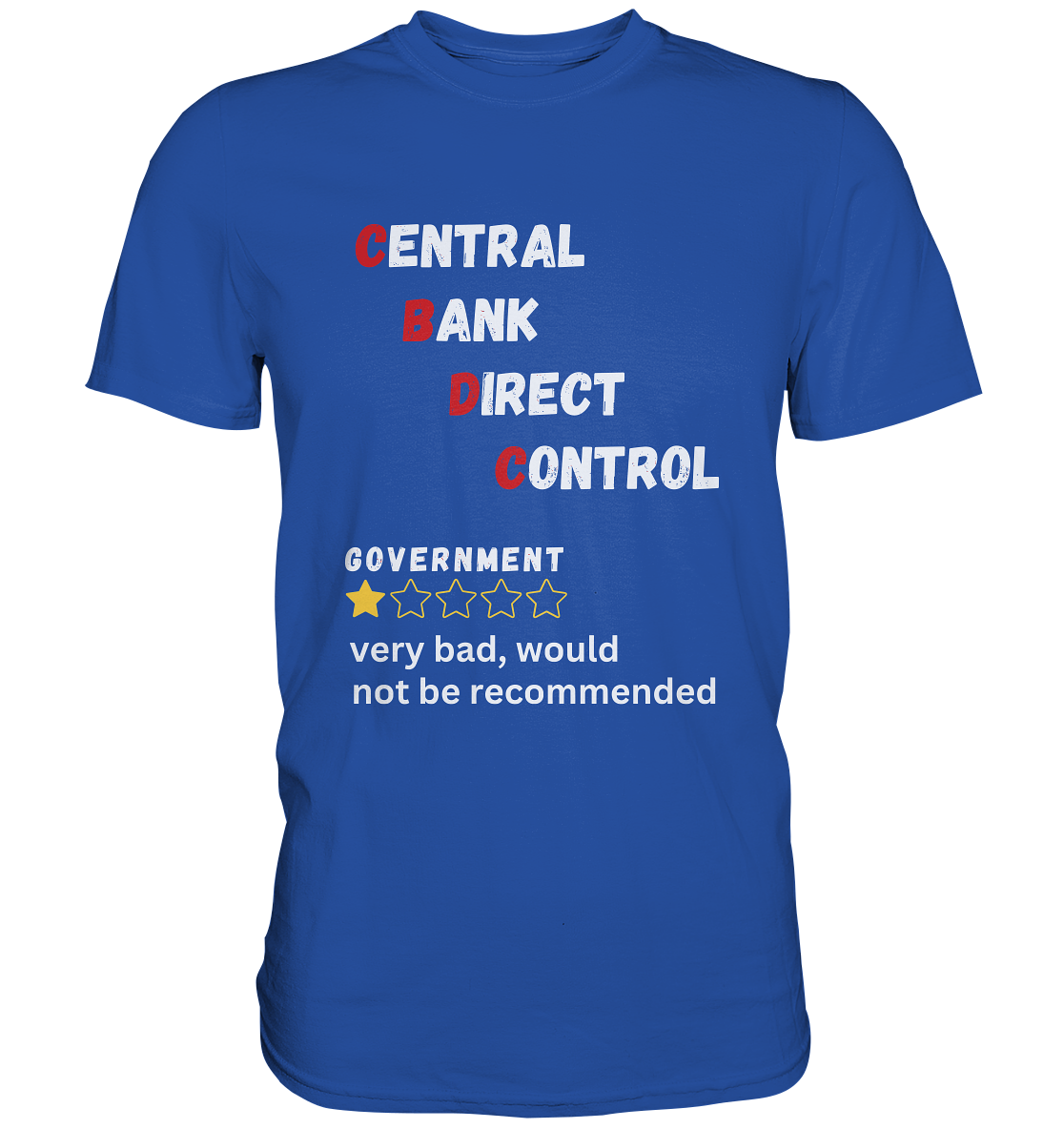 CENTRAL BANK DIRECT CONTROL - GOVERNMENT...not be recommended - STUDY BITCOIN  - Classic Shirt