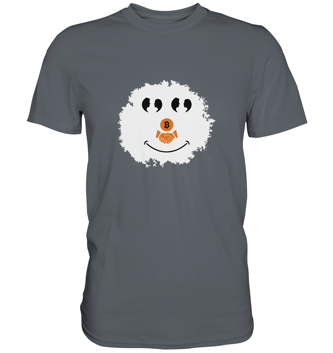 BITCOIN Augen Gespräch handshake SMILEY - Classic Shirt