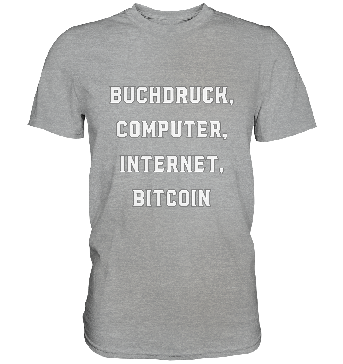 Buchdruck, Computer, Internet, Bitcoin - Classic Shirt