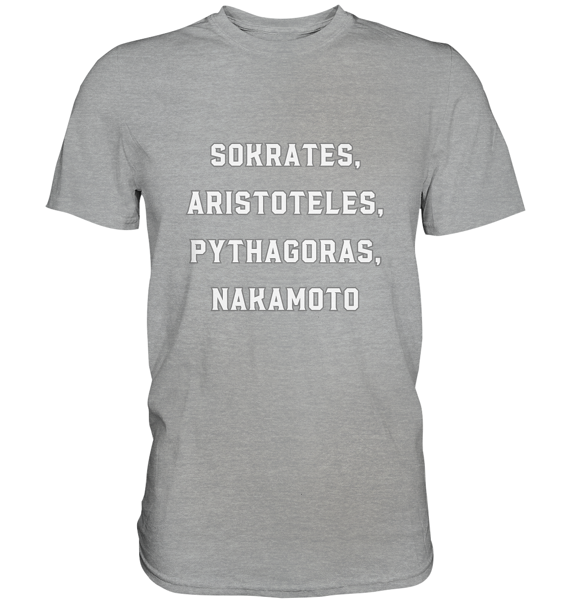 SOKRATES, ARISTOTELES, PHYTHAGORAS, NAKAMOTO  - Classic Shirt