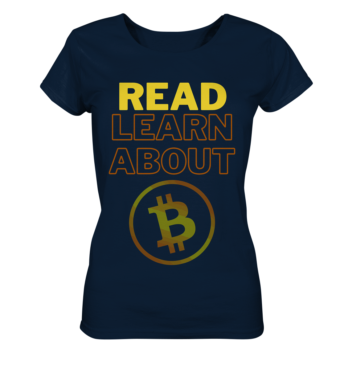 READ - LEARN ABOUT BITCOIN - Ladies Collection - Ladies Organic Basic Shirt