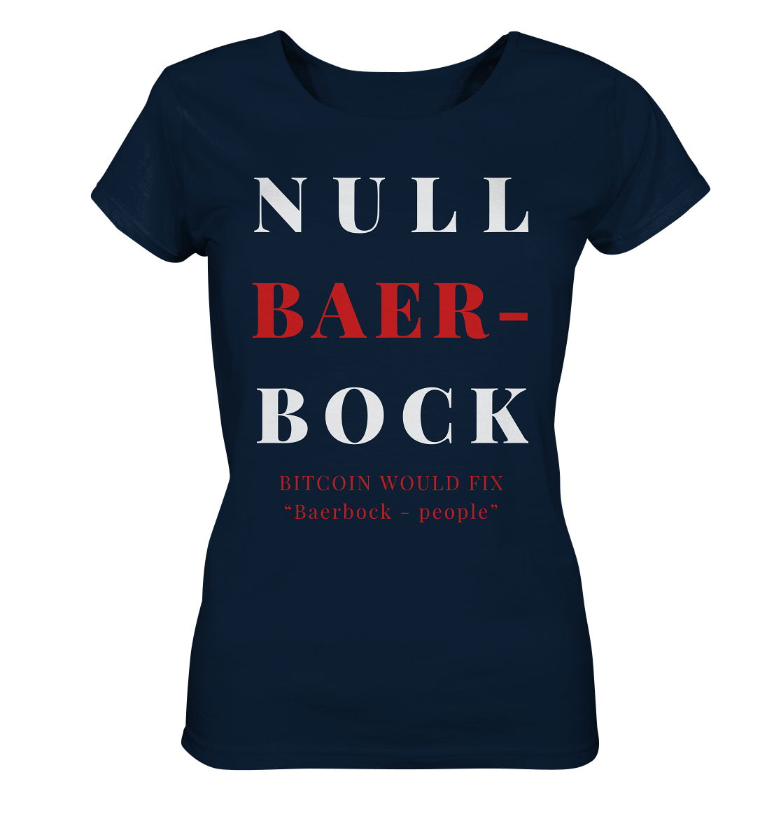 BAERBOCK ? BITCOIN WOULD FIX "Baerbock people" STUDY BITCOIN - (Ladies Collection 21% Rabatt bis zum Halving 2024)  - Ladies Organic Basic Shirt