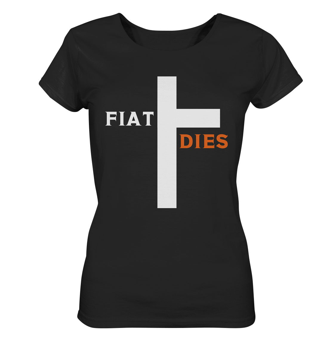 FIAT DIES (weiss / orange) - Ladies Collection - Ladies Organic Basic Shirt