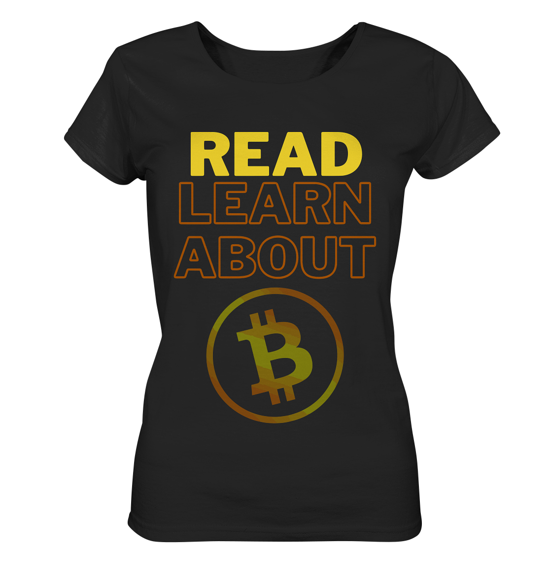 READ - LEARN ABOUT BITCOIN - Ladies Collection - Ladies Organic Basic Shirt