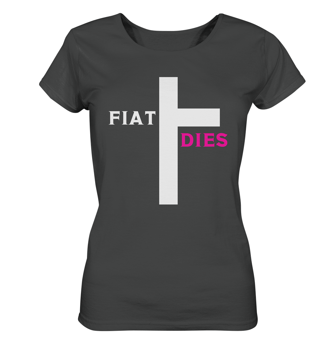 FIAT DIES (weiss / pink) - Ladies Collection  - Ladies Organic Basic Shirt
