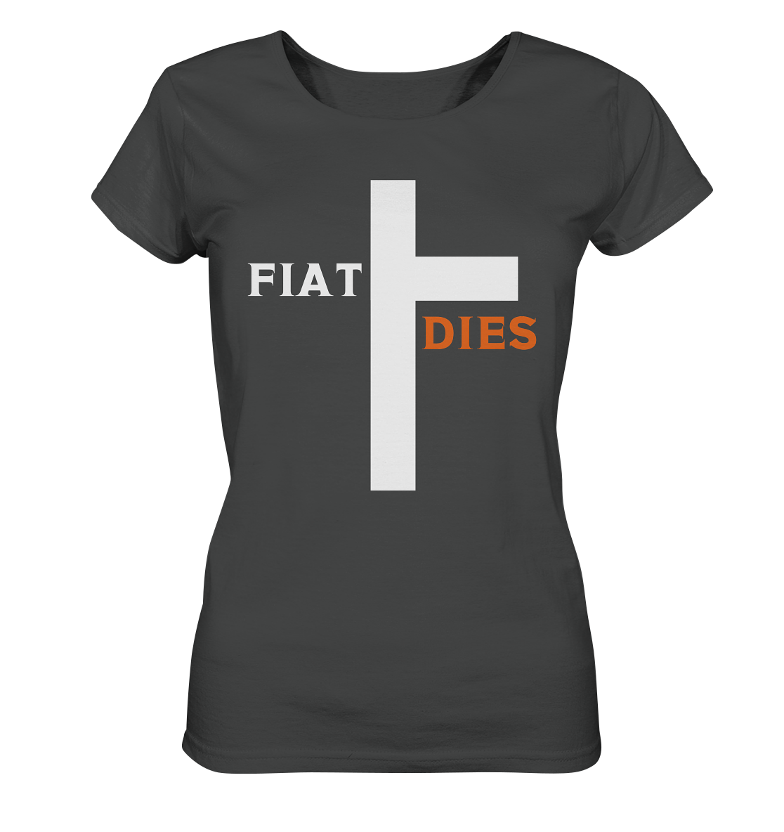 FIAT DIES (weiss / orange) - Ladies Collection - Ladies Organic Basic Shirt