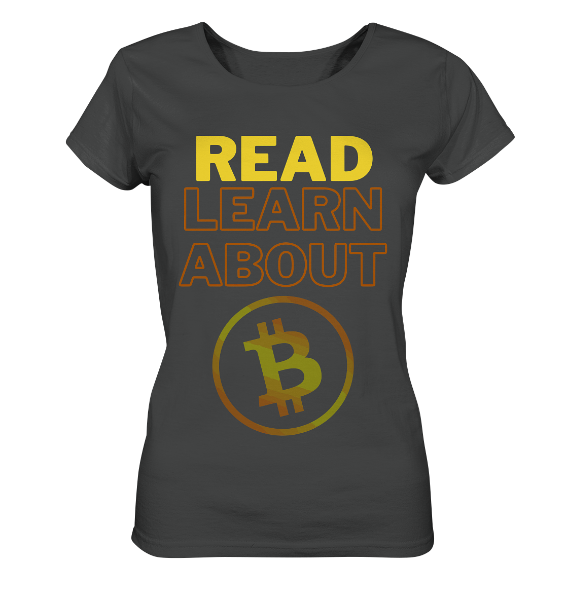 READ - LEARN ABOUT BITCOIN - Ladies Collection - Ladies Organic Basic Shirt