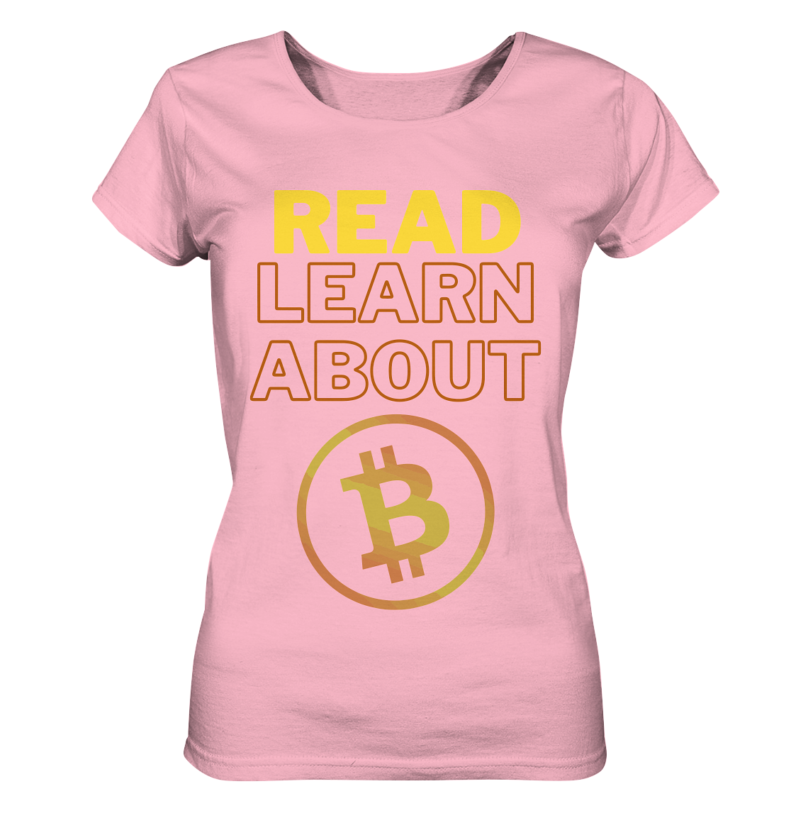 READ - LEARN ABOUT BITCOIN - Ladies Collection - Ladies Organic Basic Shirt