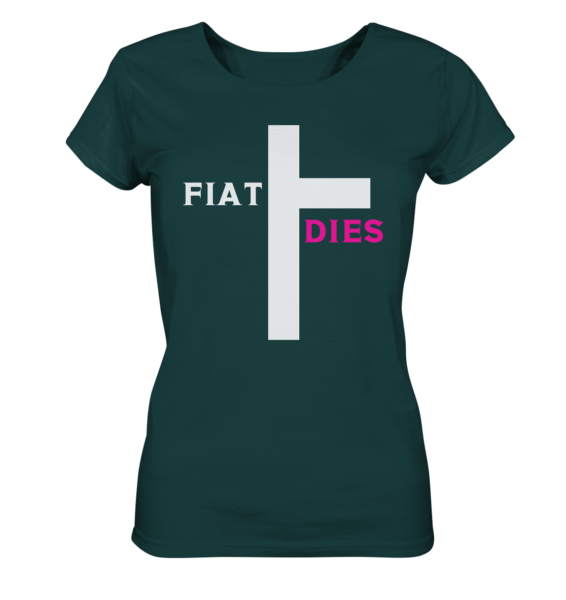 FIAT DIES (weiss / pink) - Ladies Collection  - Ladies Organic Shirt