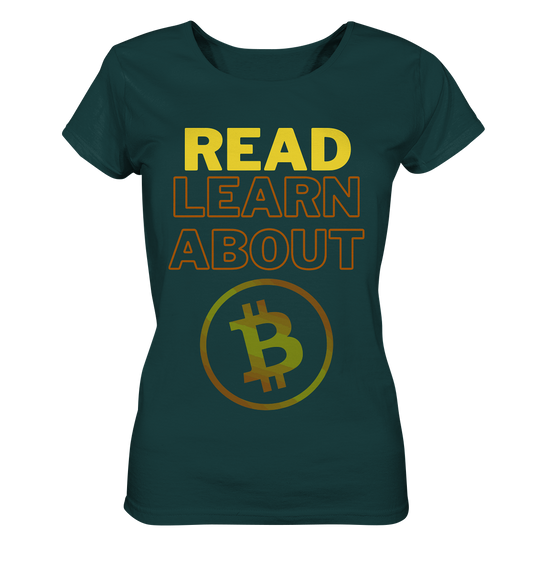 READ - LEARN ABOUT BITCOIN - Ladies Collection - Ladies Organic Shirt