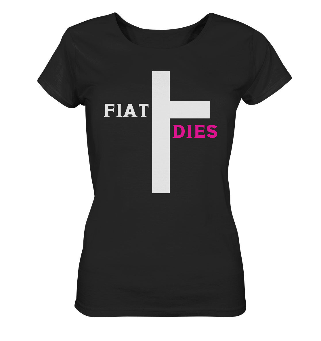 FIAT DIES (weiss / pink) - Ladies Collection  - Ladies Organic Shirt