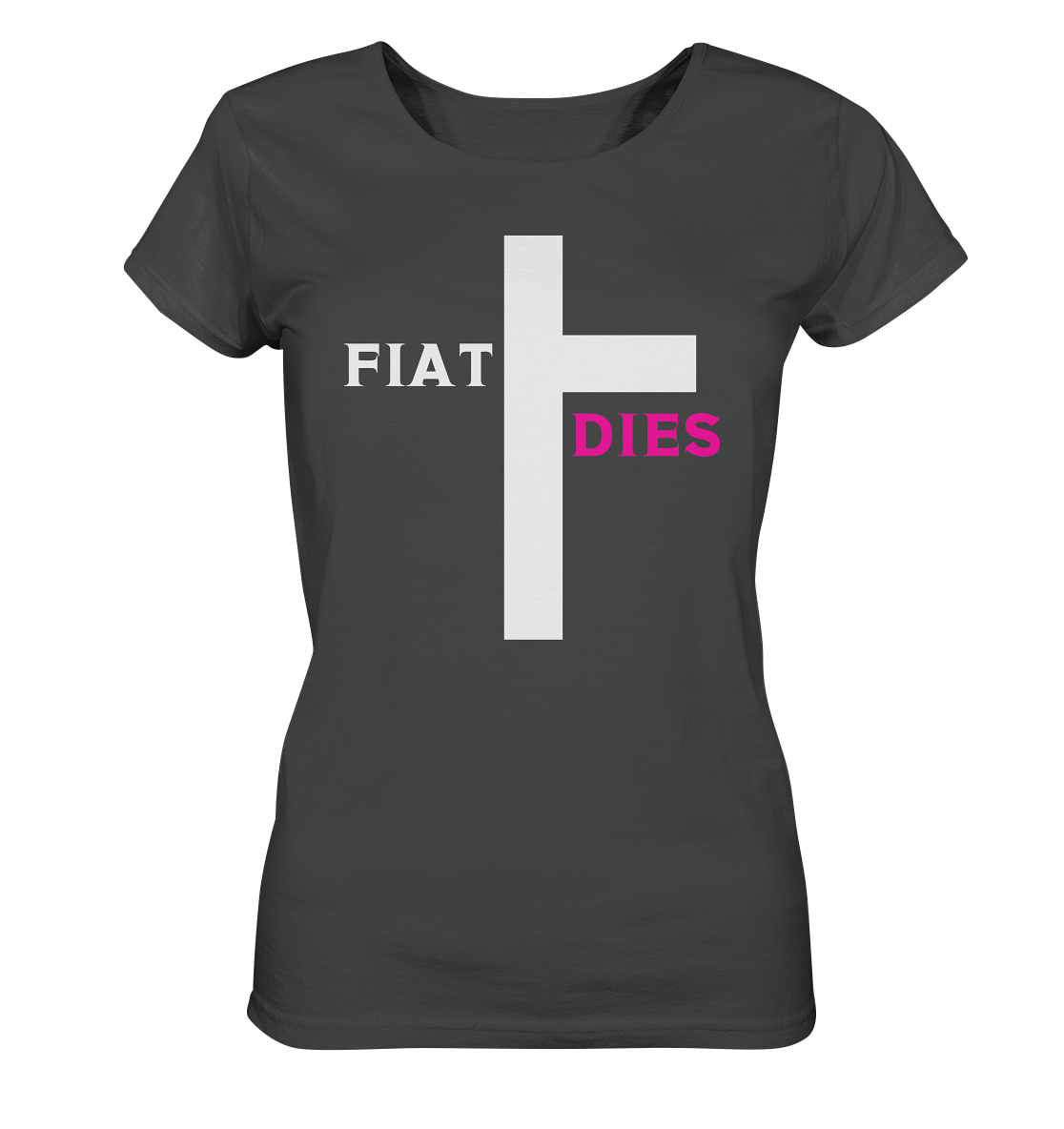 FIAT DIES (weiss / pink) - Ladies Collection  - Ladies Organic Shirt