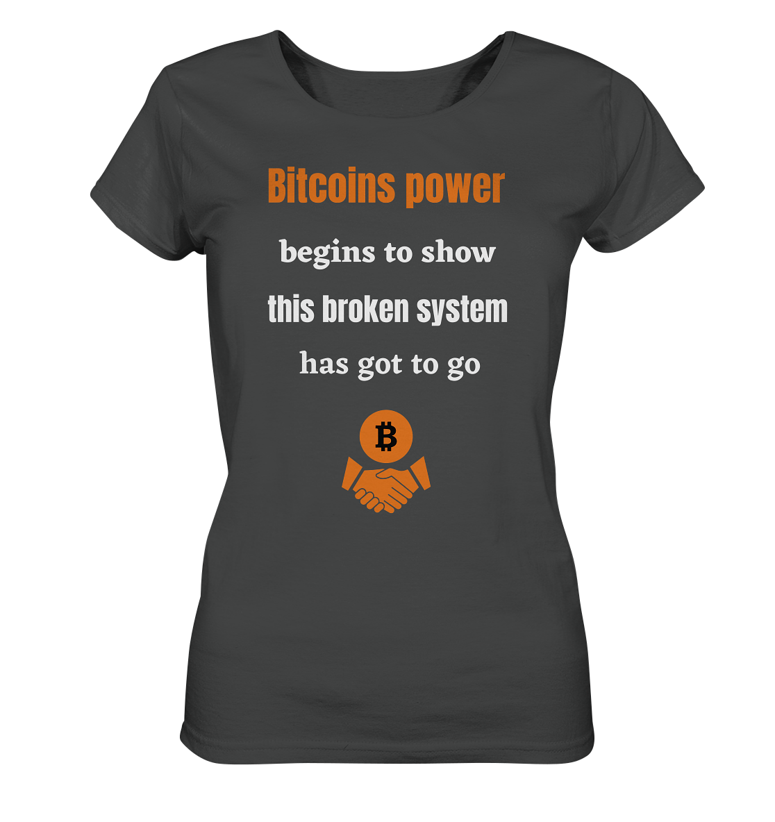 Bitcoins power begins to show, this broken system has got to go (Ladies 21% Rabatt bis zum Halving 2024) - Ladies Organic Shirt