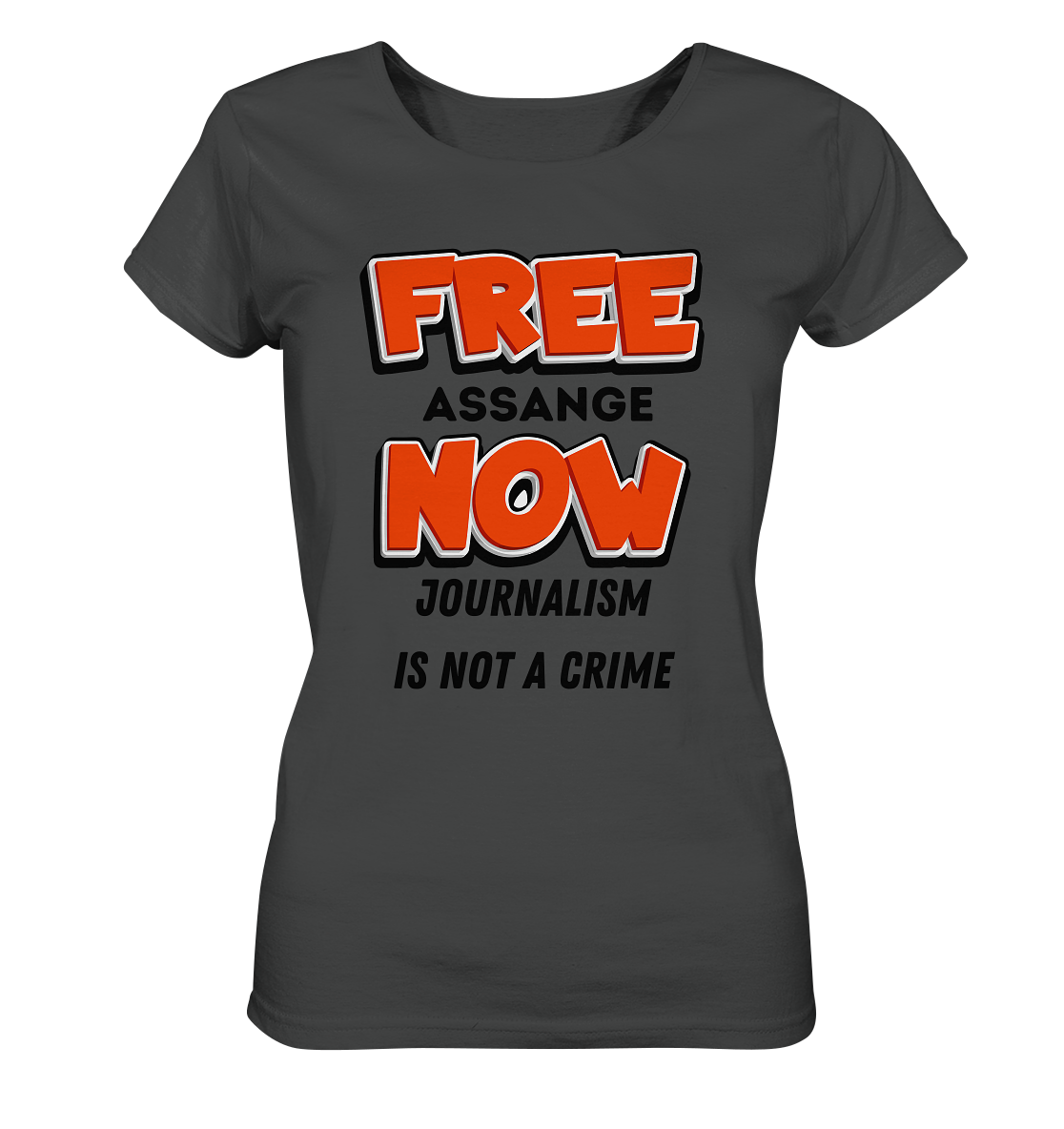 FREE ASSANGE NOW - JOURNALISM IS NOT A CRIME (Ladies Collection 21% Rabatt bis zum Halving 2024)  - Ladies Organic Shirt