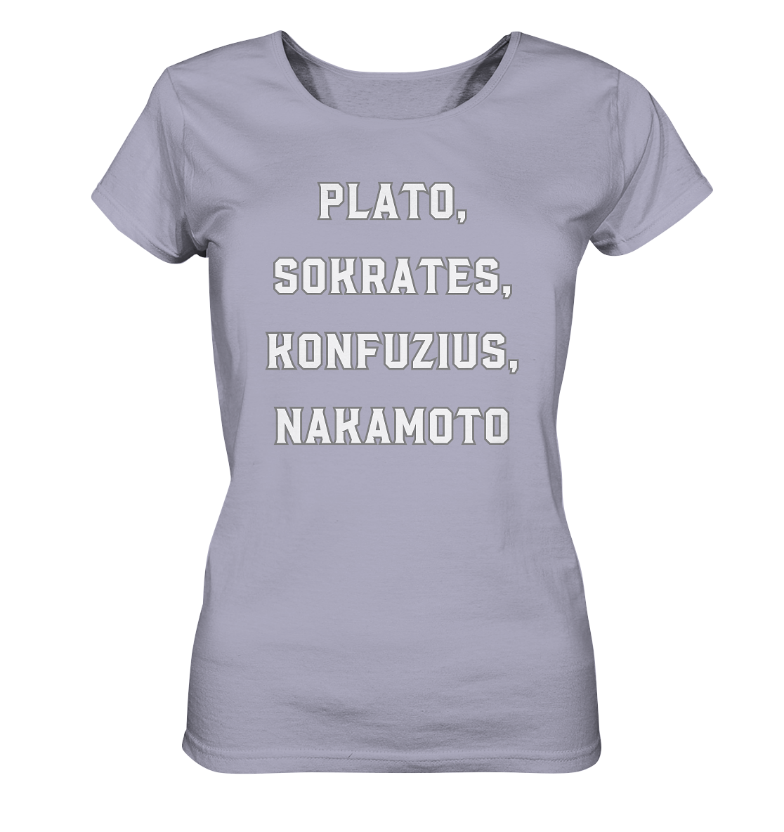 PLATO, SOKRATES, KONFUZIUS, NAKAMOTO - Ladies Collection - Ladies Organic Shirt