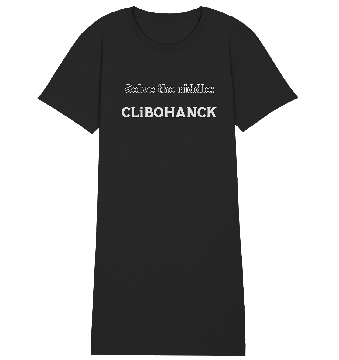 SOLVE THE RIDDLE - CLiBOHANCK  (Ladies)  - Ladies Organic Shirt Dress