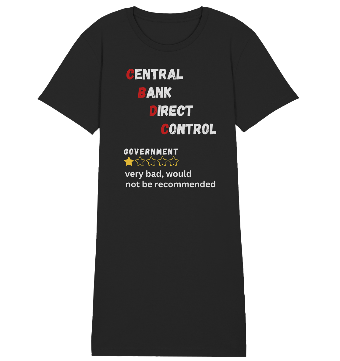 CENTRAL BANK DIRECT CONTROL - Government... not be recommended (Ladies Collection 21% Rabatt bis zum Halving 2024)  - Ladies Organic Shirt Dress