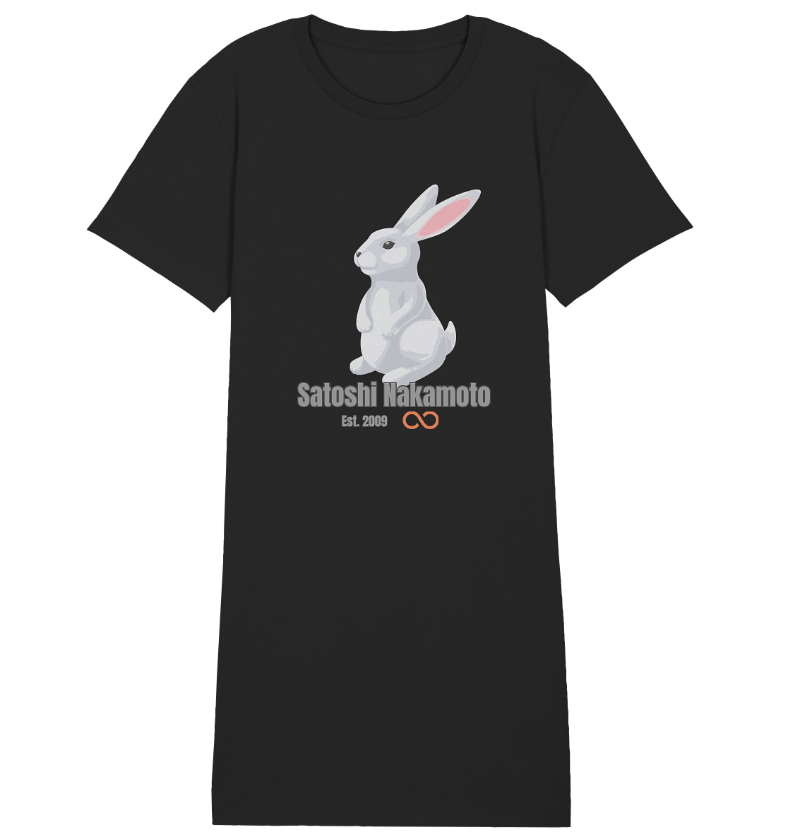 SATOSHI NAKAMOTO Est. 2009 (unendlich) - LADIES COLLECTION 21% automat. Rabatt bis zum Halving 2024  - Ladies Organic Shirt Dress